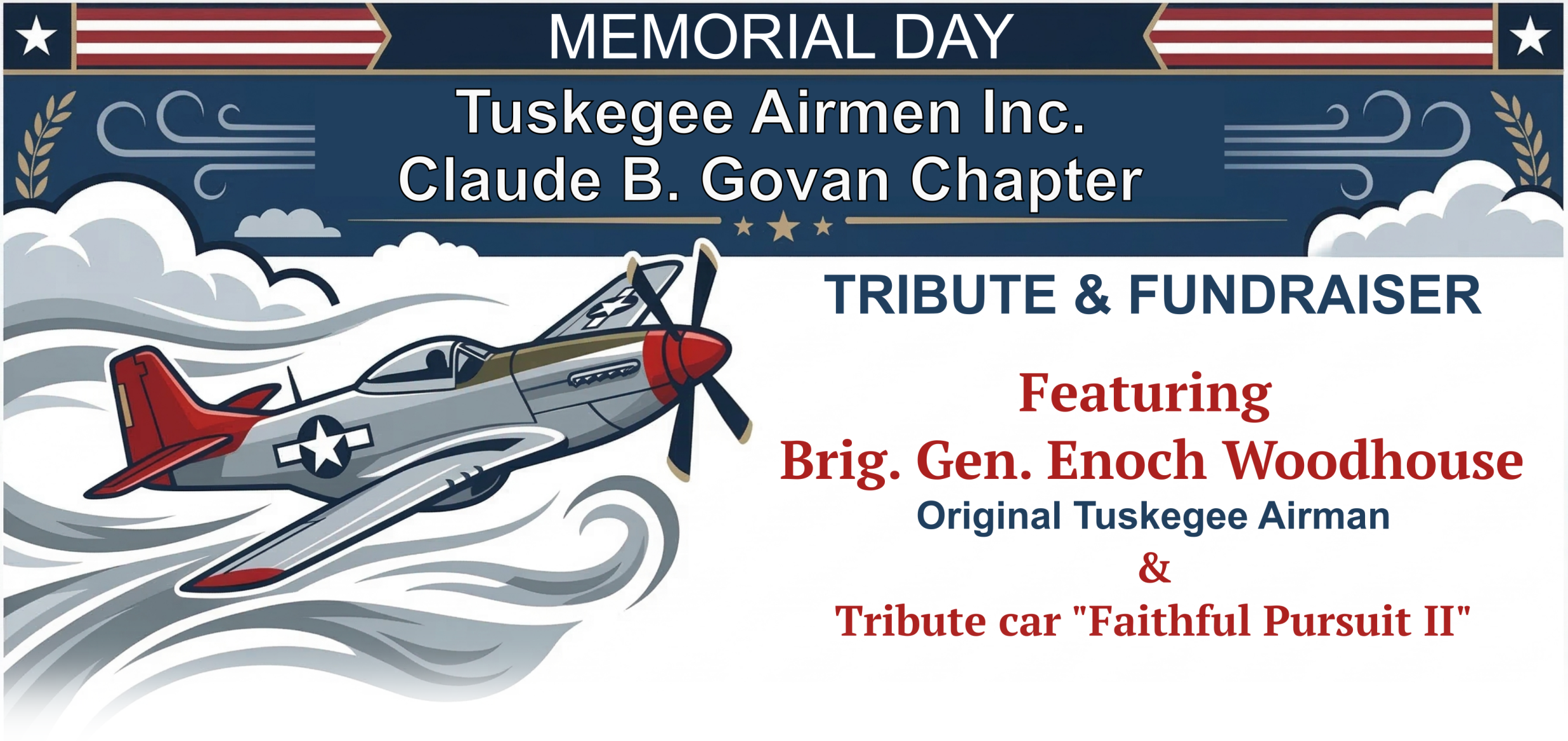 Tuskegee Airmen Tribute & Fundraiser Flyer